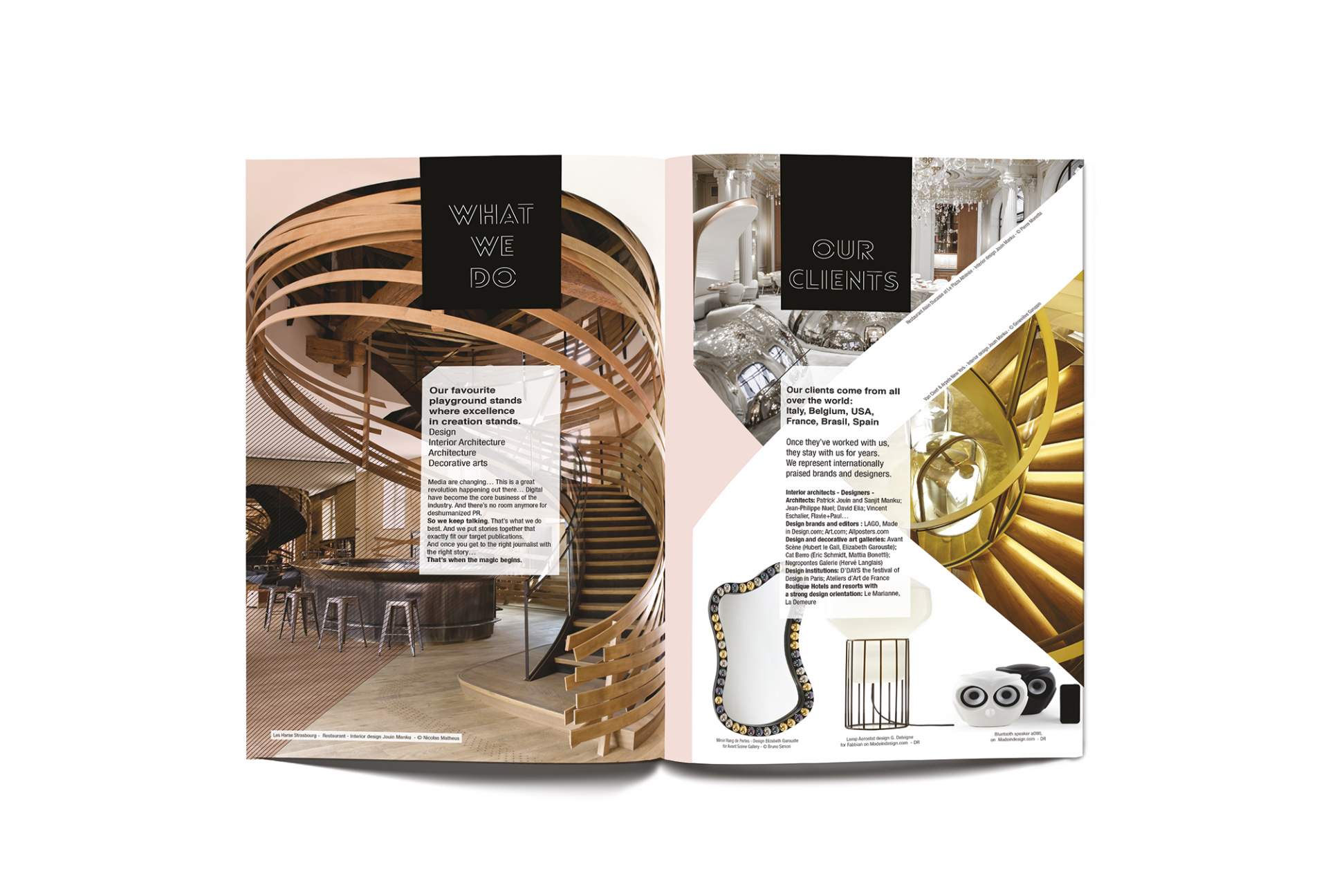 Création de la brochure de S2H Communication
