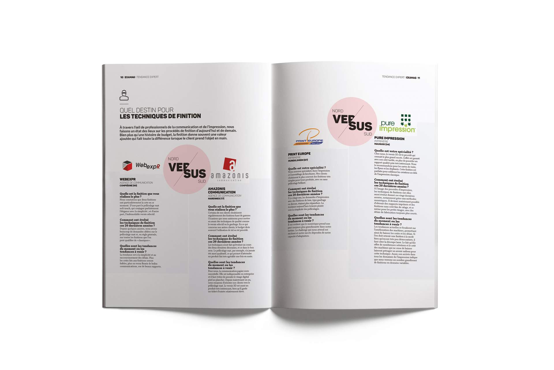 Création du magazine Examag pour Exaprint