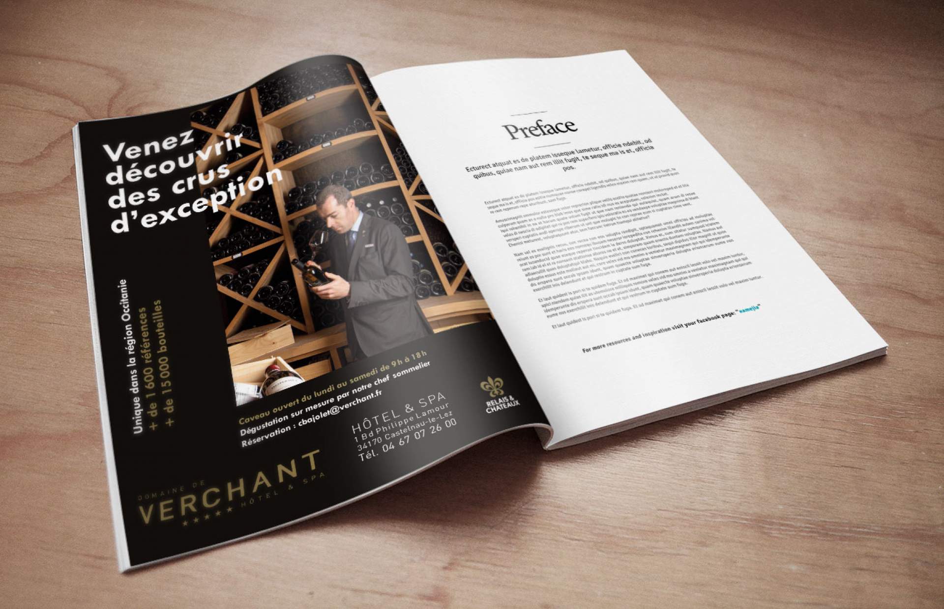 Création de publicité pour Verchant