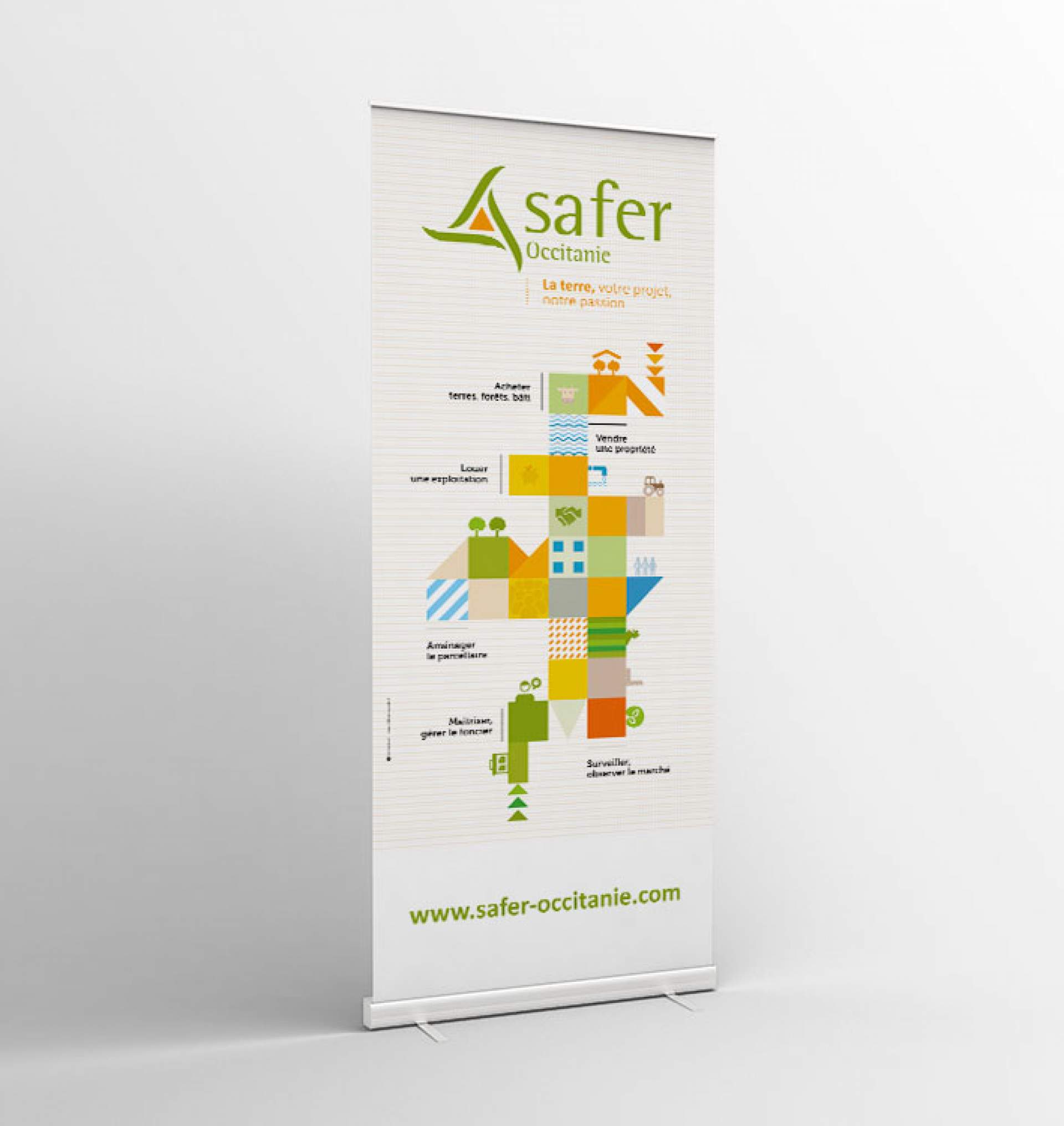Création de rollup pour la Safer Occitanie