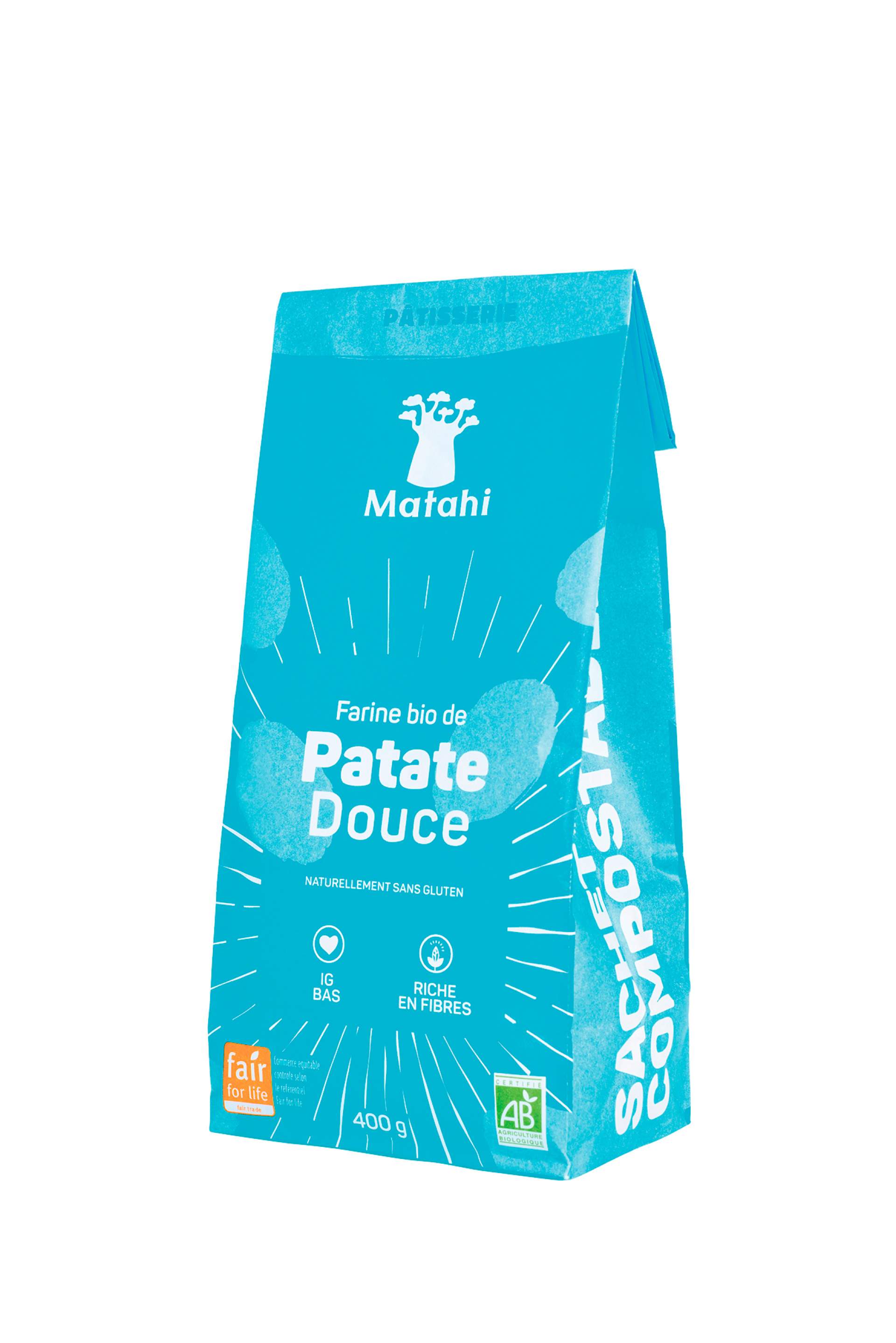 Création du packaging de la farine patate douce